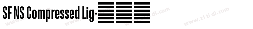 SF NS Compressed Lig字体转换